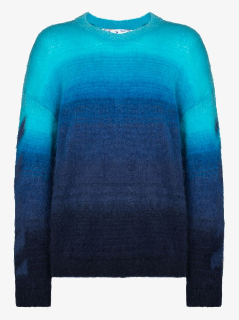 Diag Brushed Gradient Sweater