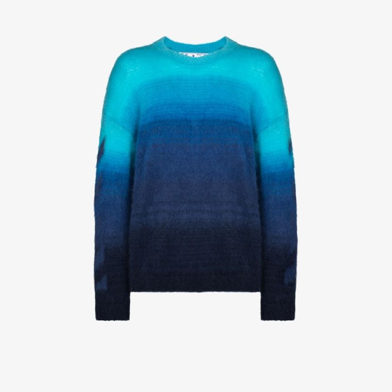 Diag Brushed Gradient Sweater