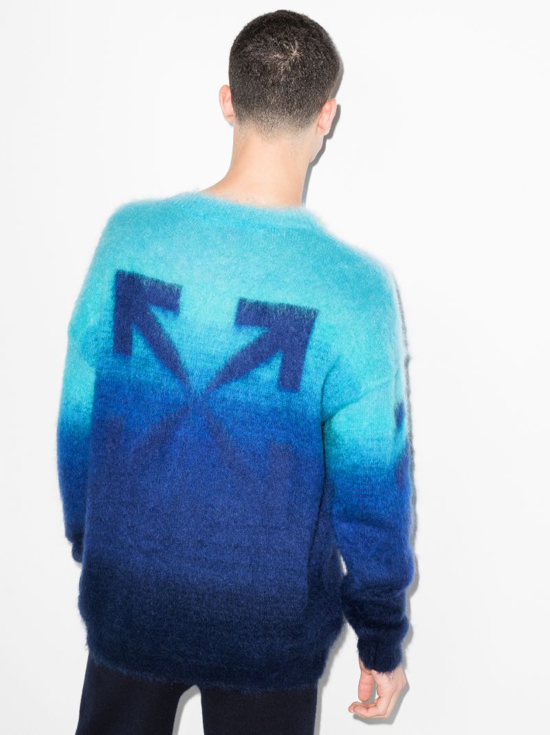 Diag Brushed Gradient Sweater