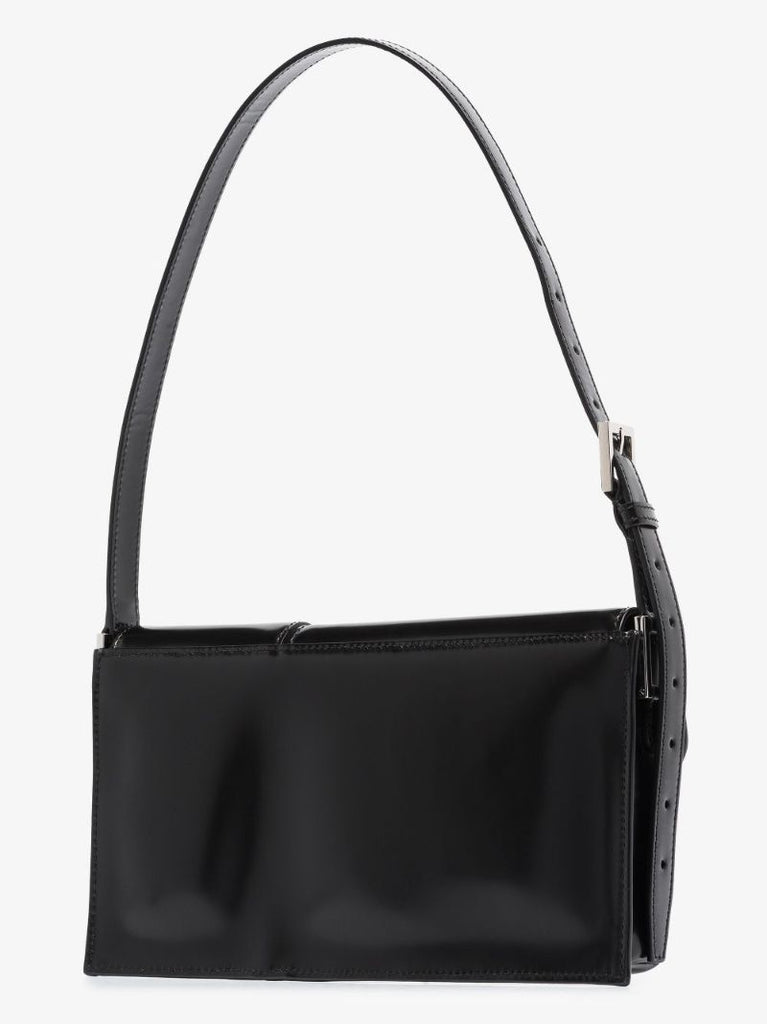 Black Billy Patent Leather Shoulder Bag