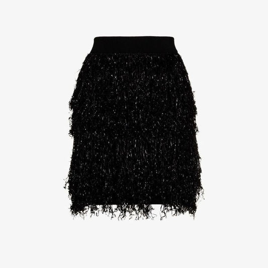 Fringed Mini Skirt