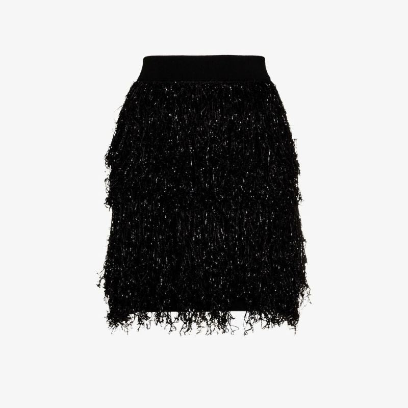 Fringed Mini Skirt