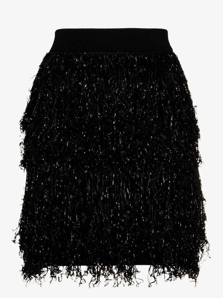 Fringed Mini Skirt