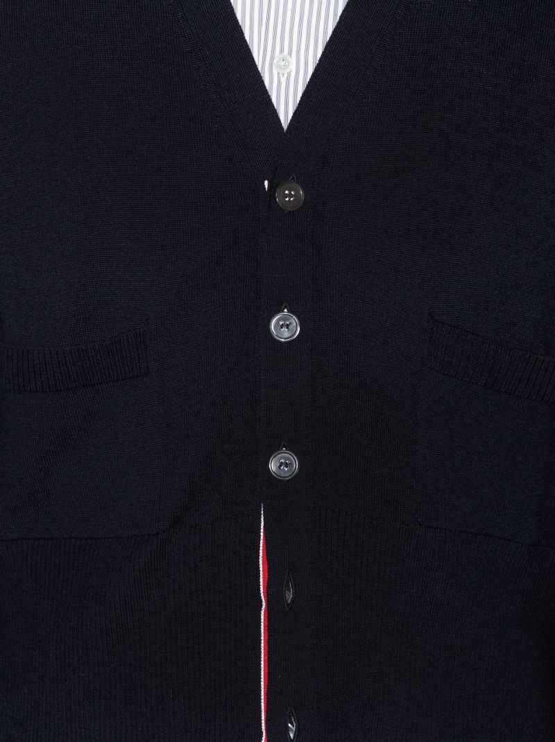 4-bar Stripe Wool Cardigan