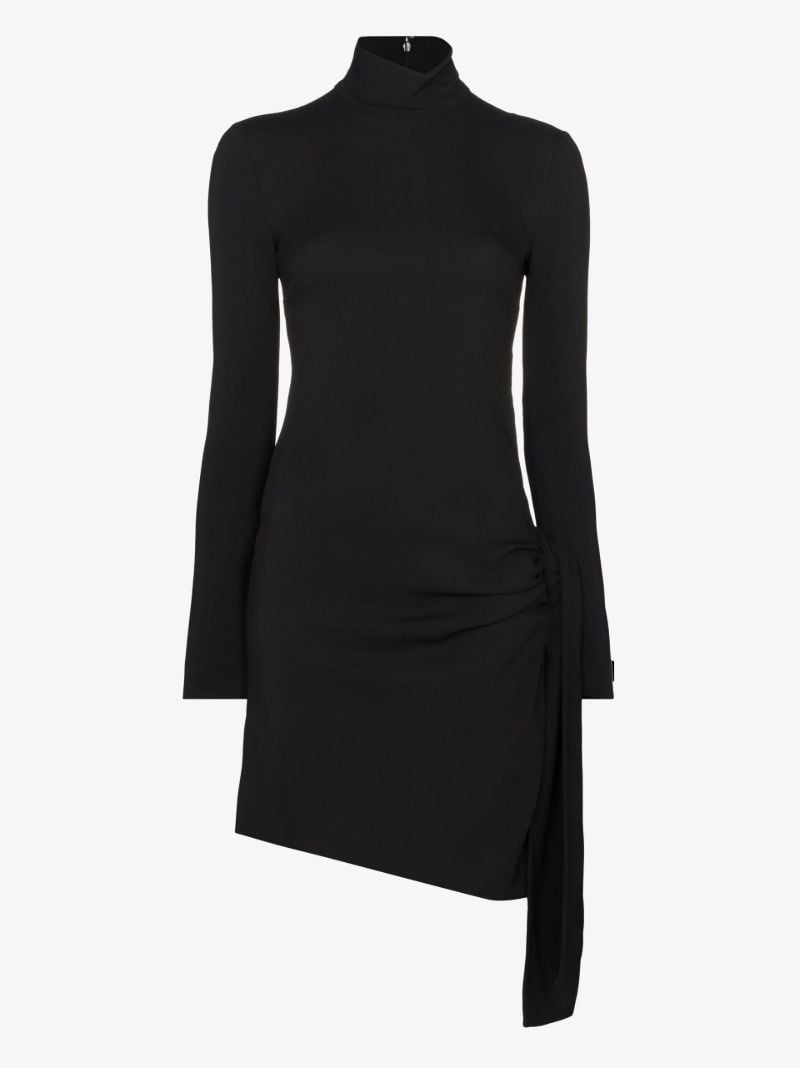 Cutout Detail Long Sleeve Mini Dress
