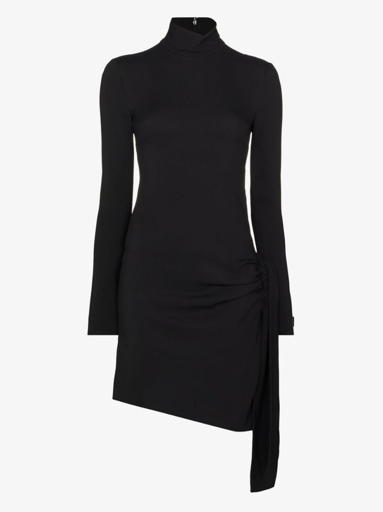 Cutout Detail Long Sleeve Mini Dress