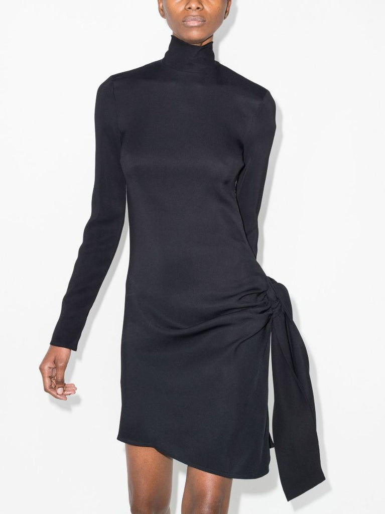 Cutout Detail Long Sleeve Mini Dress