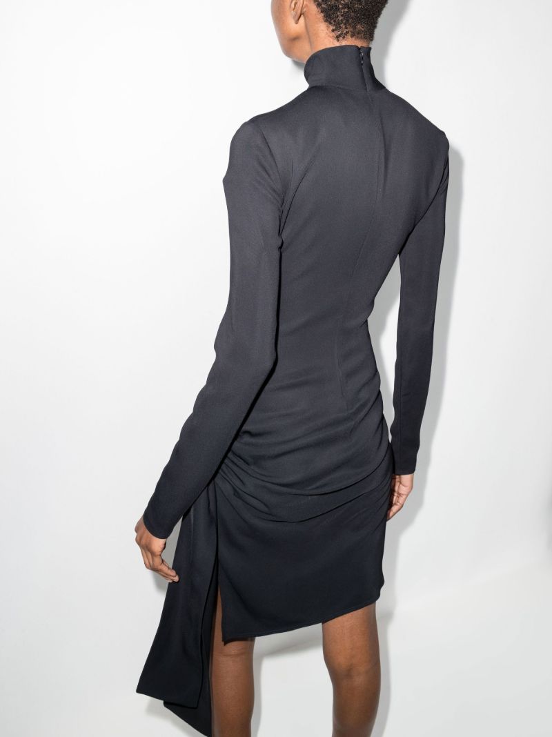 Cutout Detail Long Sleeve Mini Dress