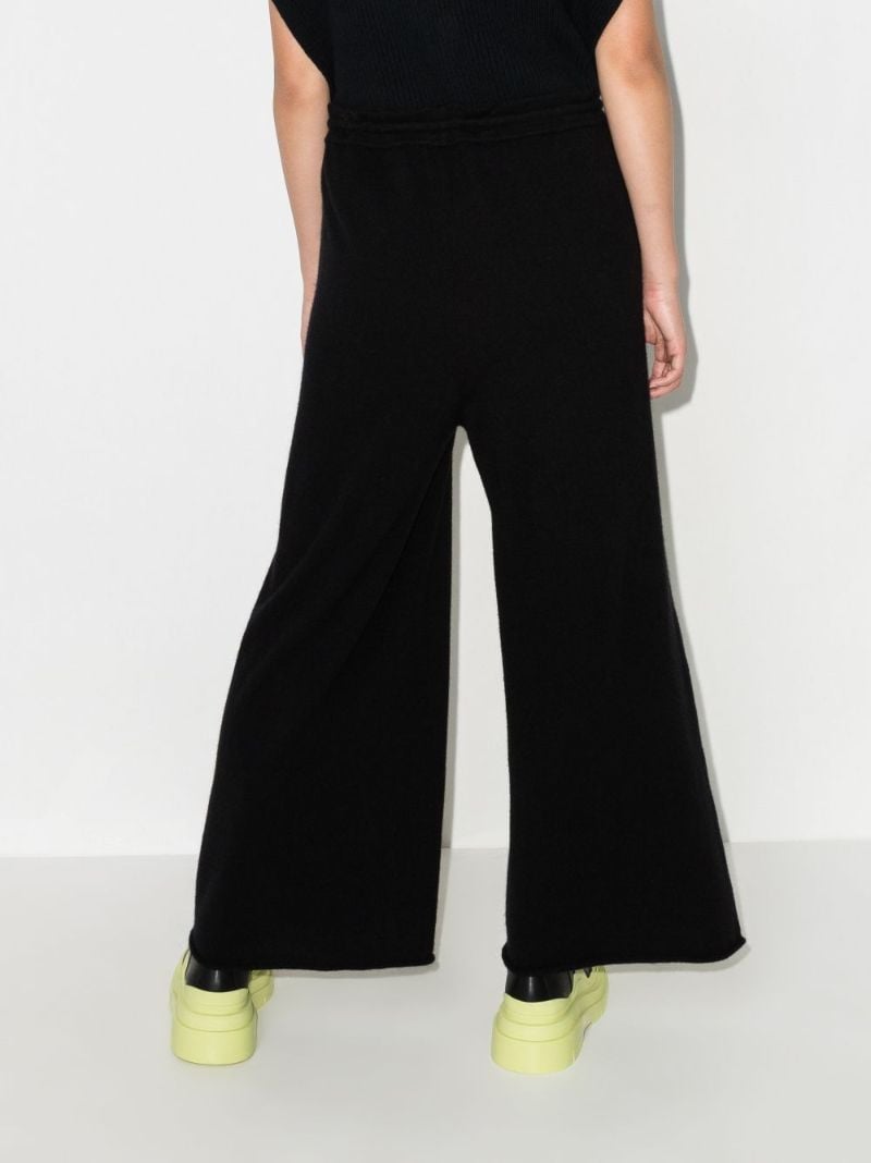 Wide Leg Cashmere Trousers