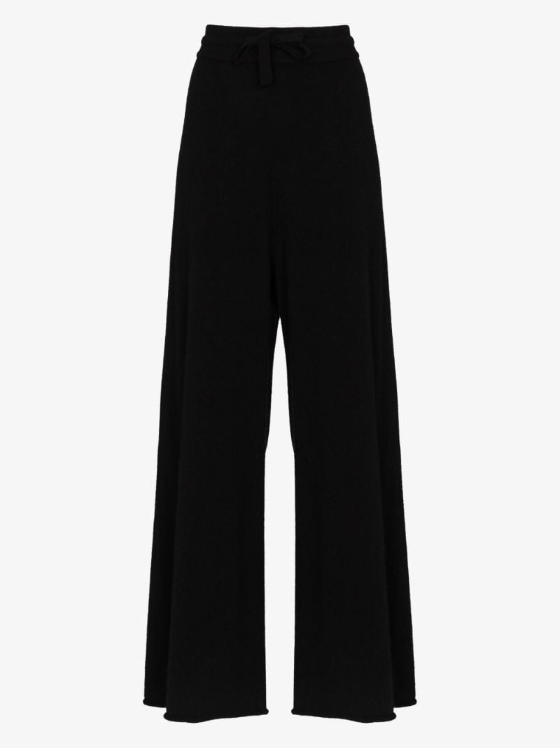 Wide Leg Cashmere Trousers
