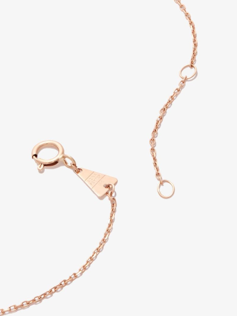 14k Yellow Gold Quarter Diamond Necklace