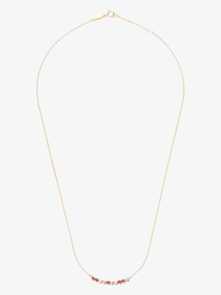 14k Yellow Gold Amalfi Ruby, Opal and Diamond Necklace