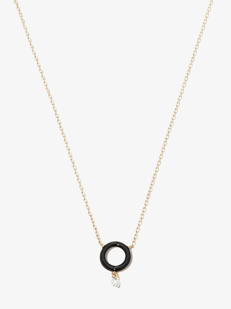 18k Yellow Gold Diamond Pendant Necklace