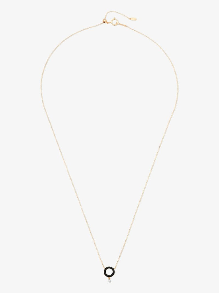18k Yellow Gold Diamond Pendant Necklace
