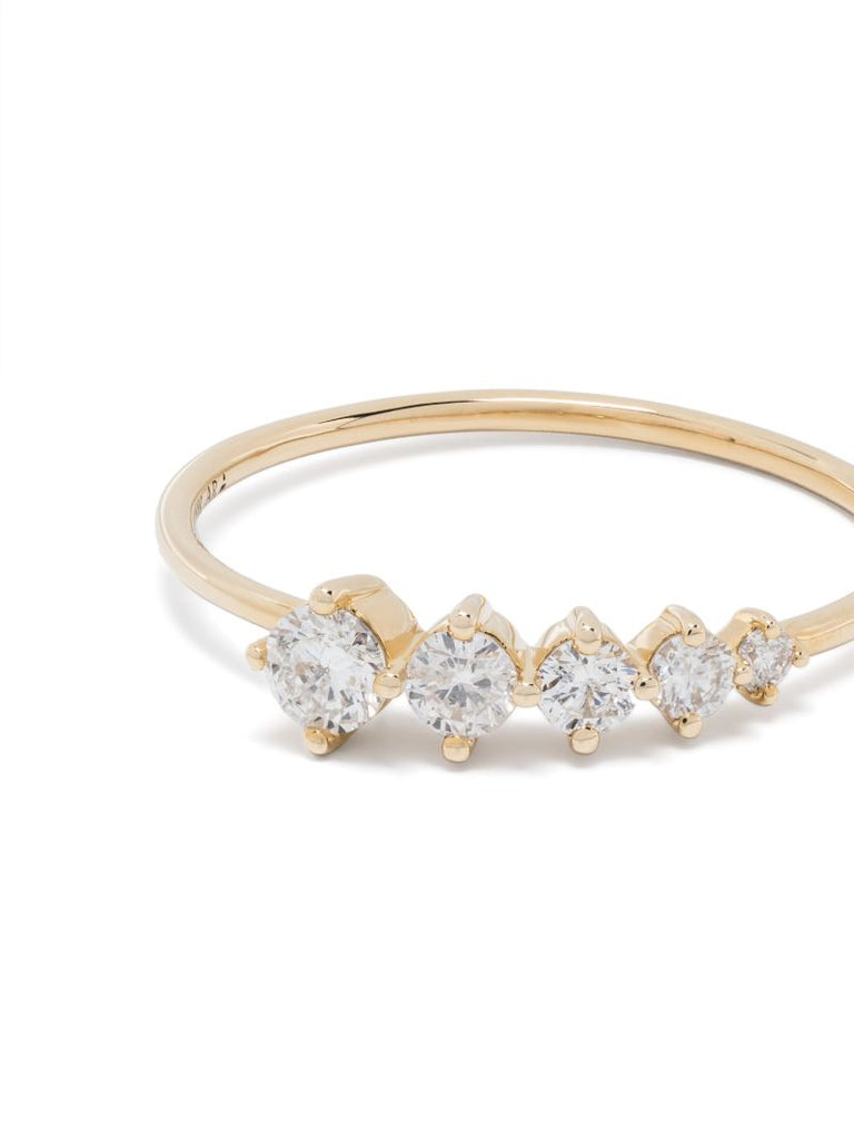 14k Yellow Gold Paris Graduated Diamond Ring