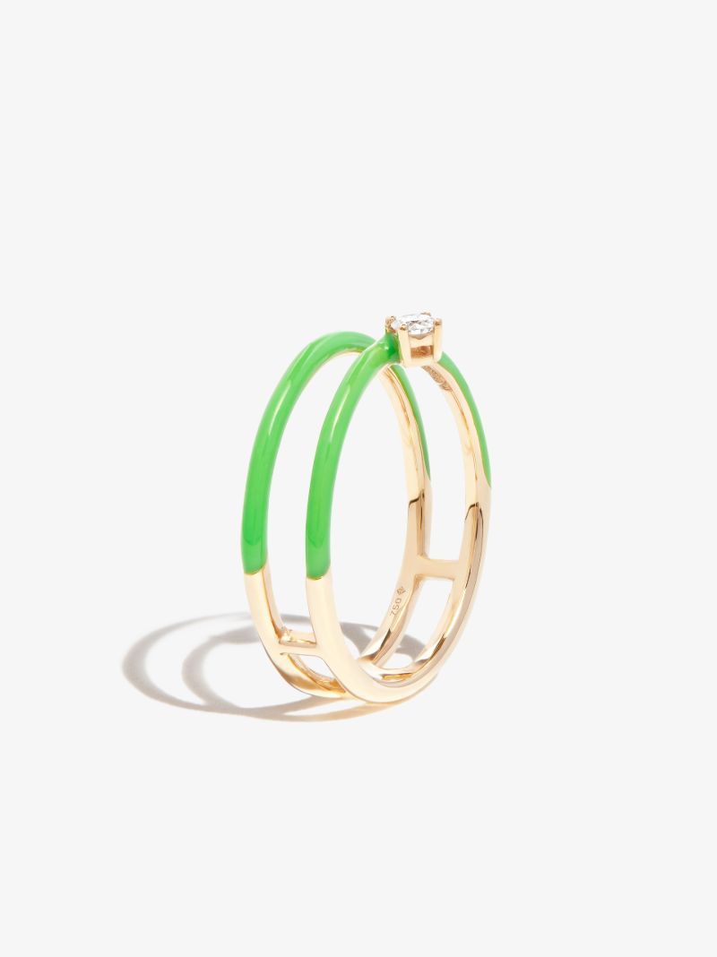 18k Yellow Gold Zeus Diamond Ring