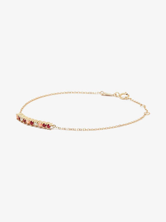 14k Yellow Gold Amalfi Ruby, Opal and Diamond Bracelet