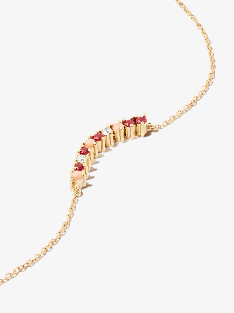 14k Yellow Gold Amalfi Ruby, Opal and Diamond Bracelet