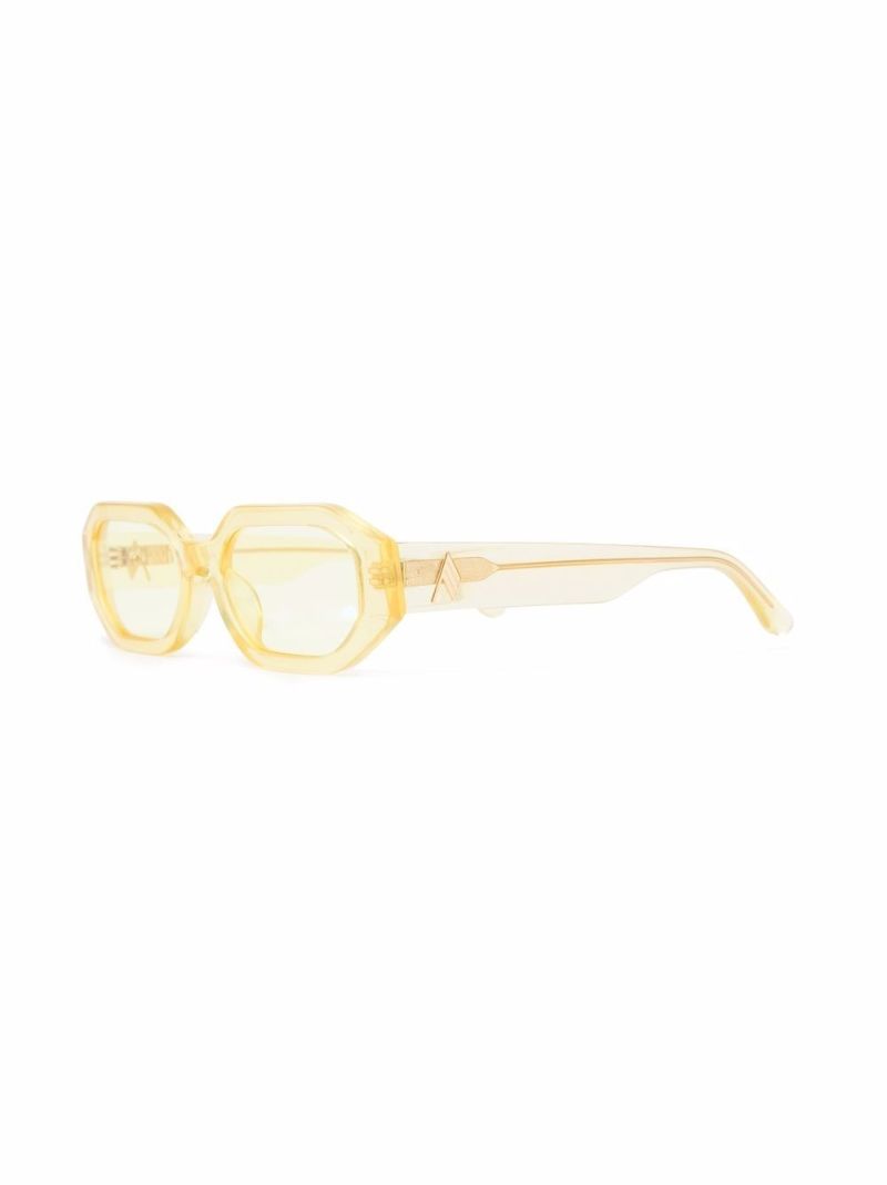 X the Attico Yellow Irene Sunglasses