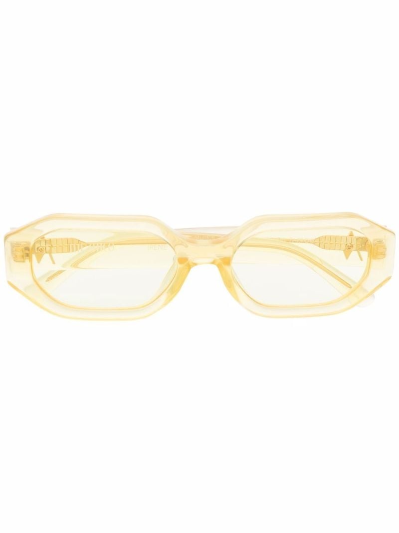 X the Attico Yellow Irene Sunglasses