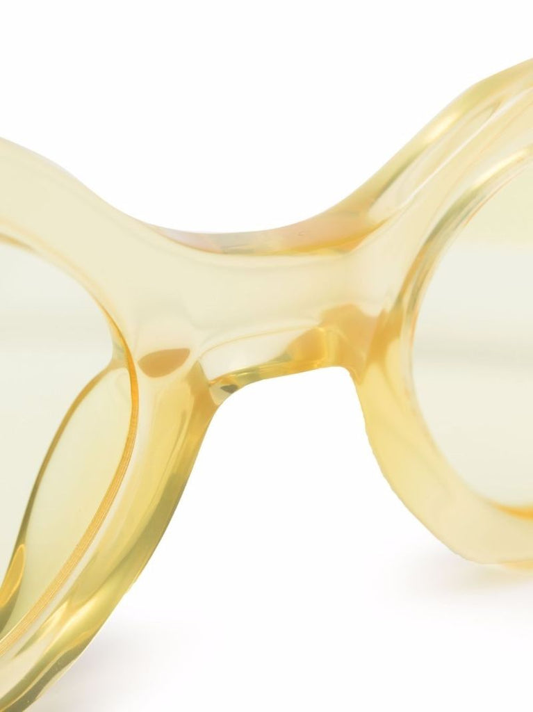 X the Attico Yellow Irene Sunglasses