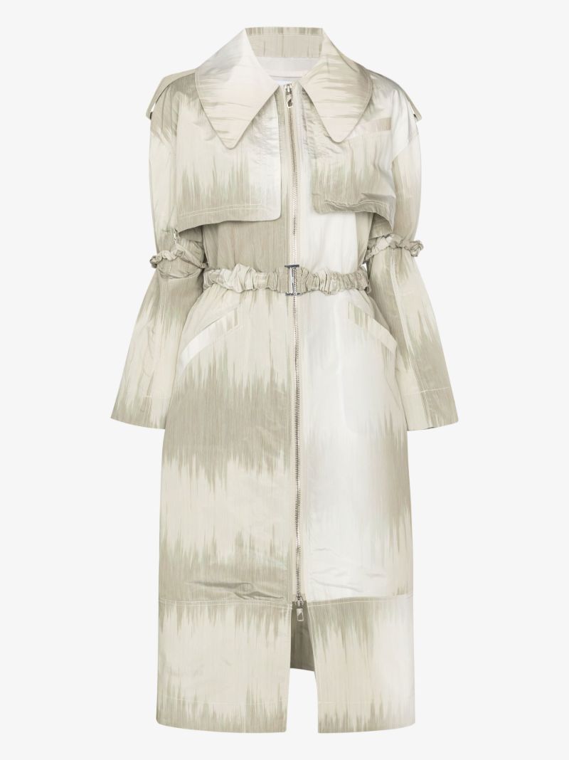 Printed Trench Coat