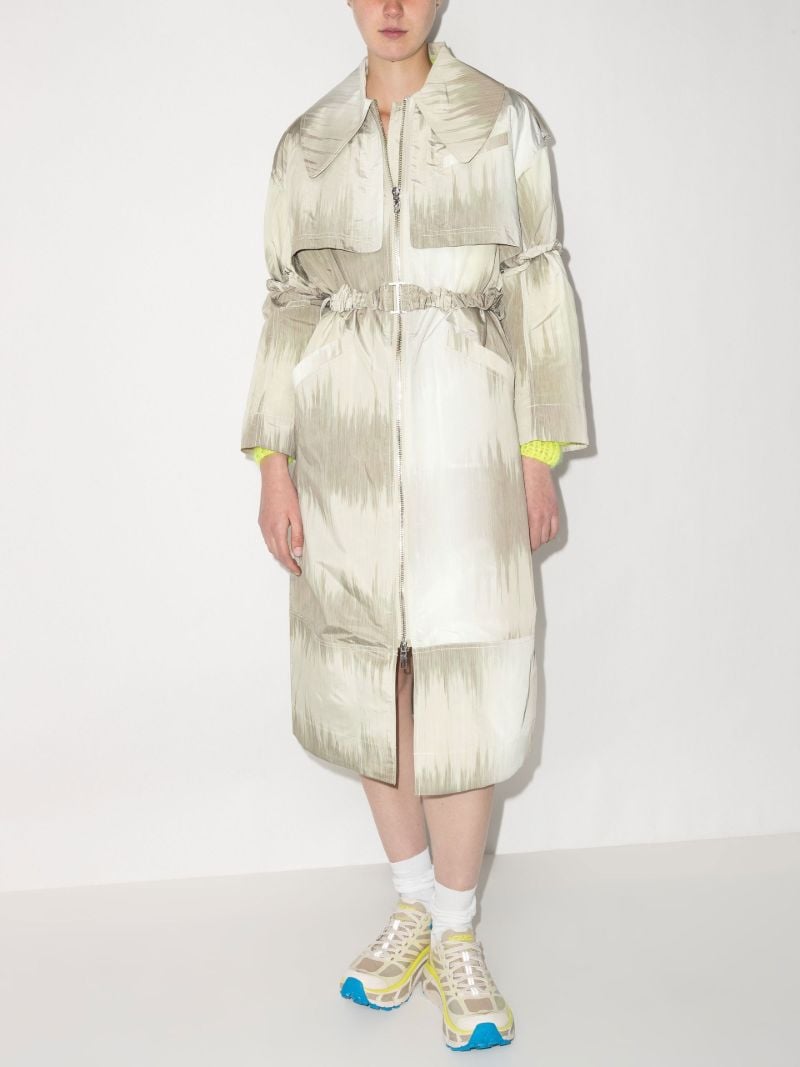 Printed Trench Coat