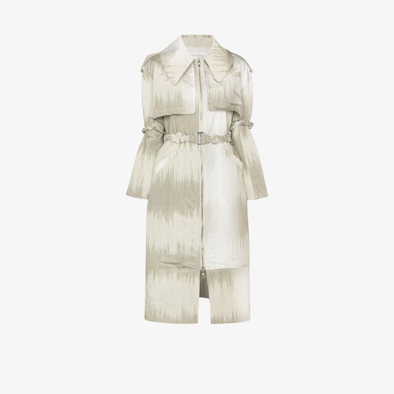 Printed Trench Coat