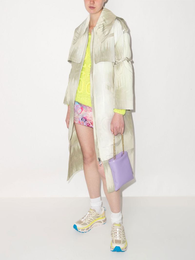 Printed Trench Coat