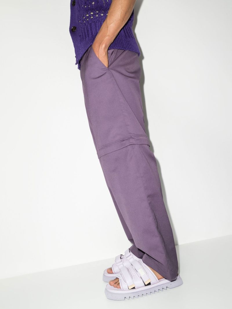 X Suicoke Purple Moto Leather Sandals