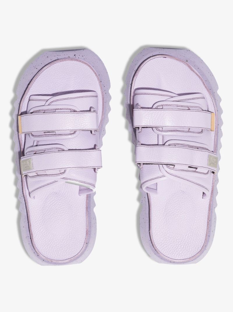 X Suicoke Purple Moto Leather Sandals
