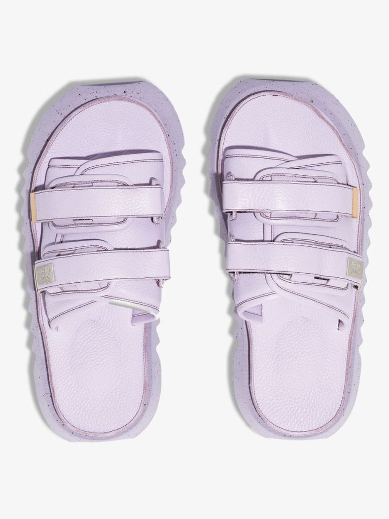 X Suicoke Purple Moto Leather Sandals