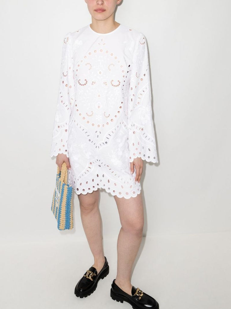 Broderie Anglaise Mini Dress