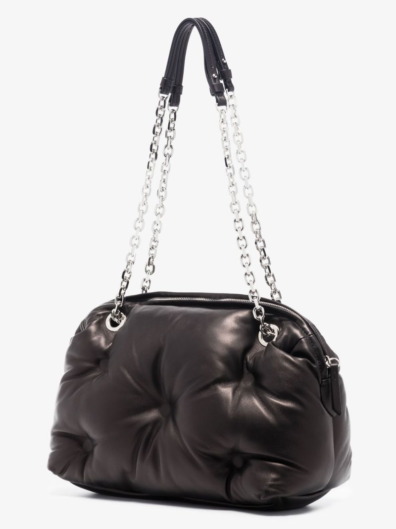 Glam Slam Quilted Leather Bowling Shoulder Bag