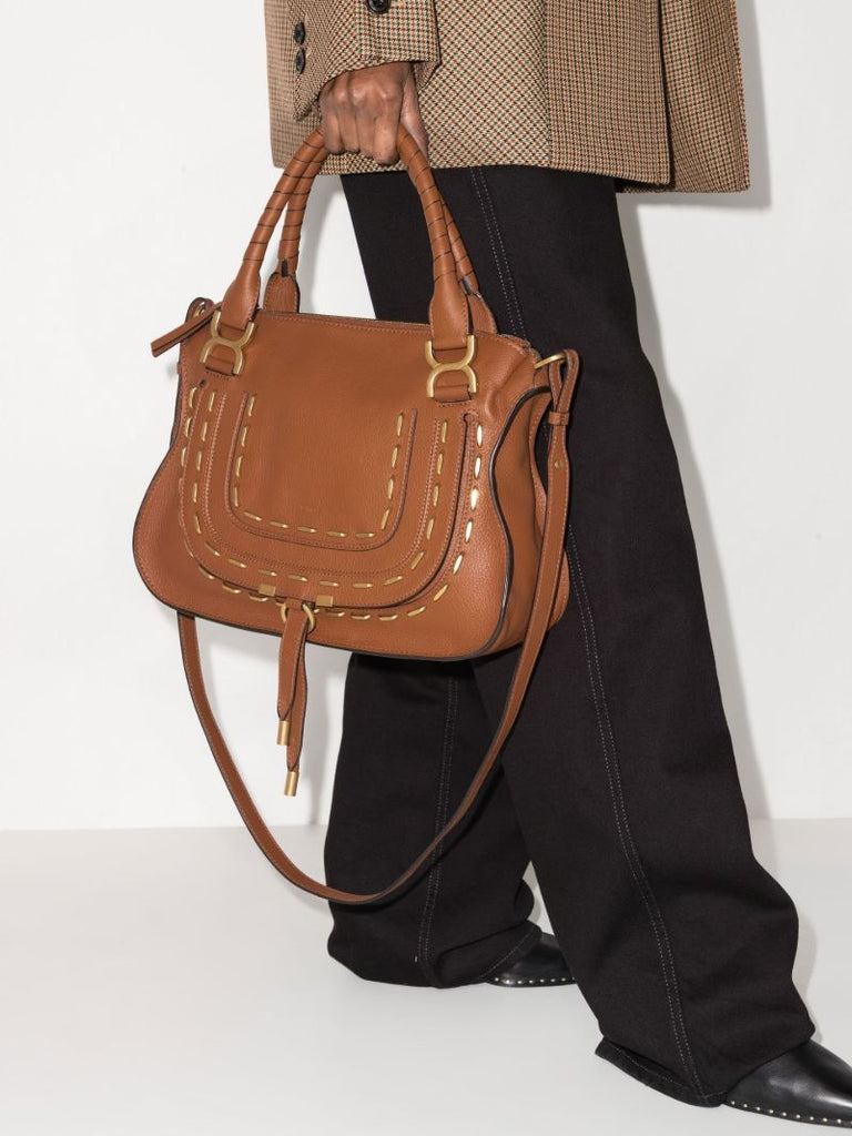 Brown Marcie Leather Tote Bag