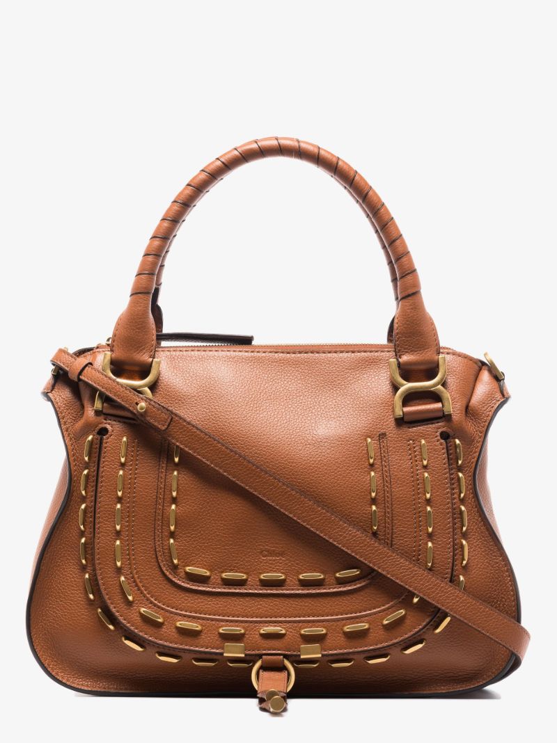 Brown Marcie Leather Tote Bag