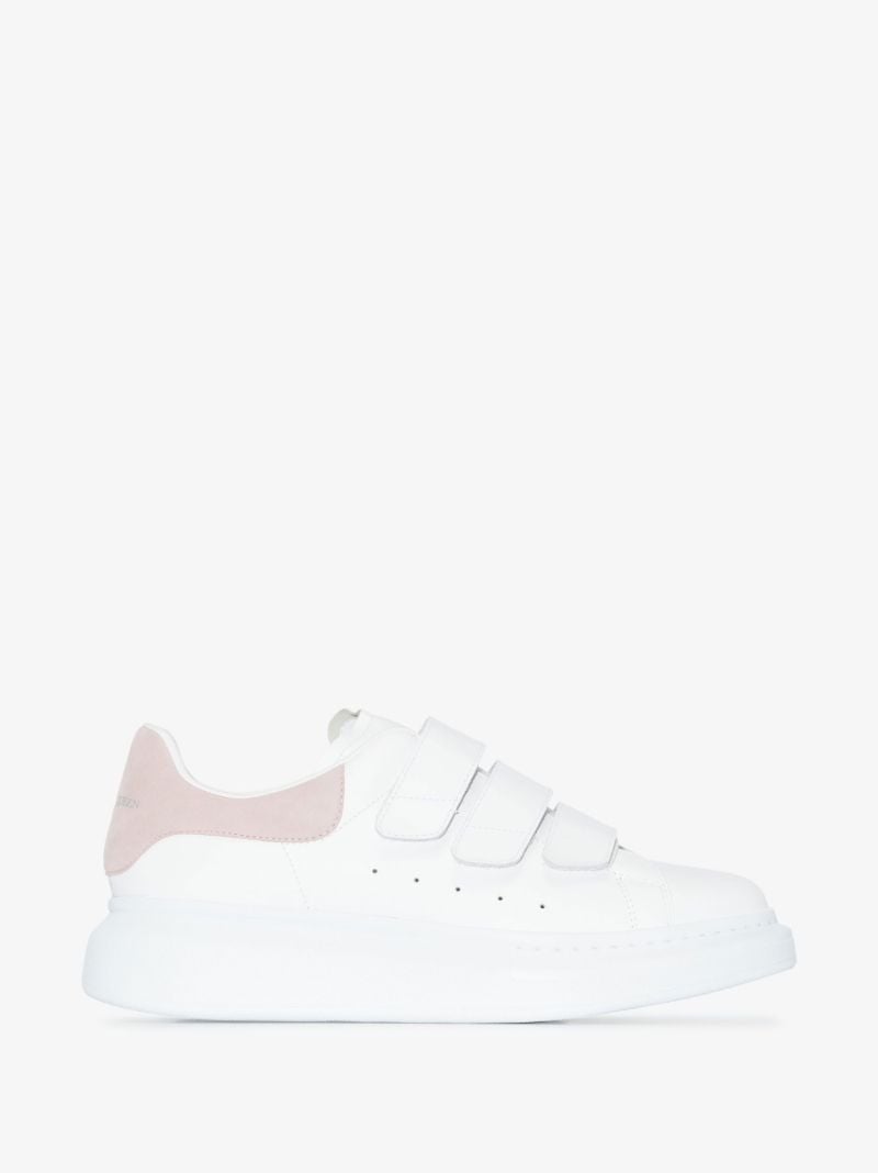 White and Pink Oversized Sneakers