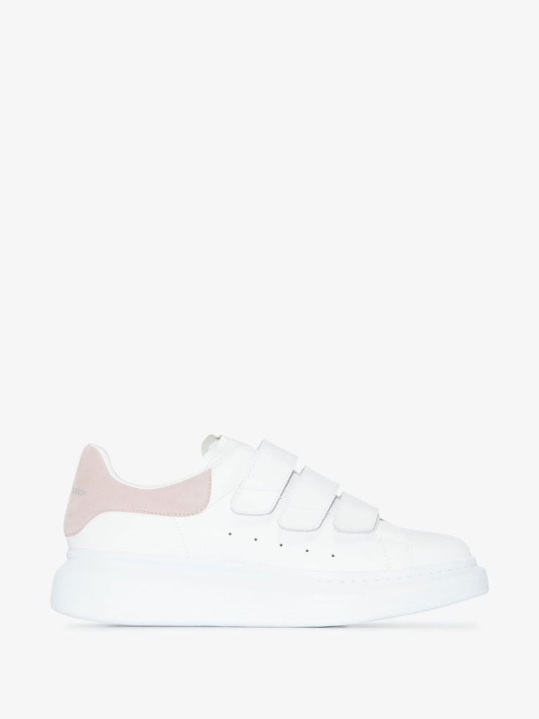 White and Pink Oversized Sneakers