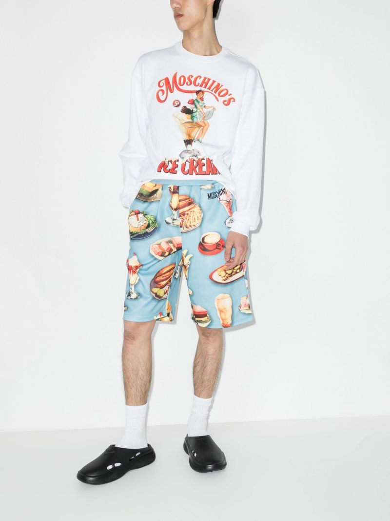 Diner Printed Track Shorts