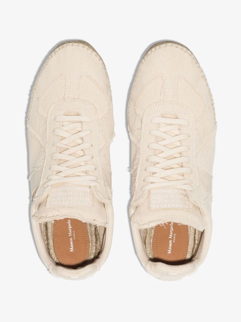 Neutral Replica Canvas Espadrille Sneakers