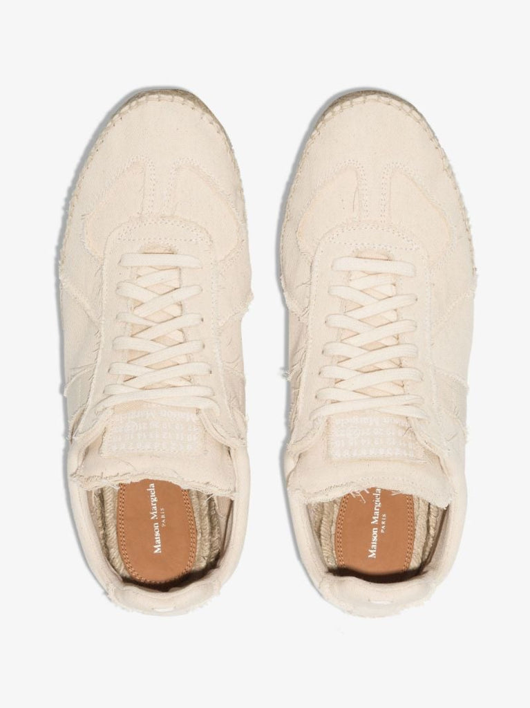 Neutral Replica Canvas Espadrille Sneakers