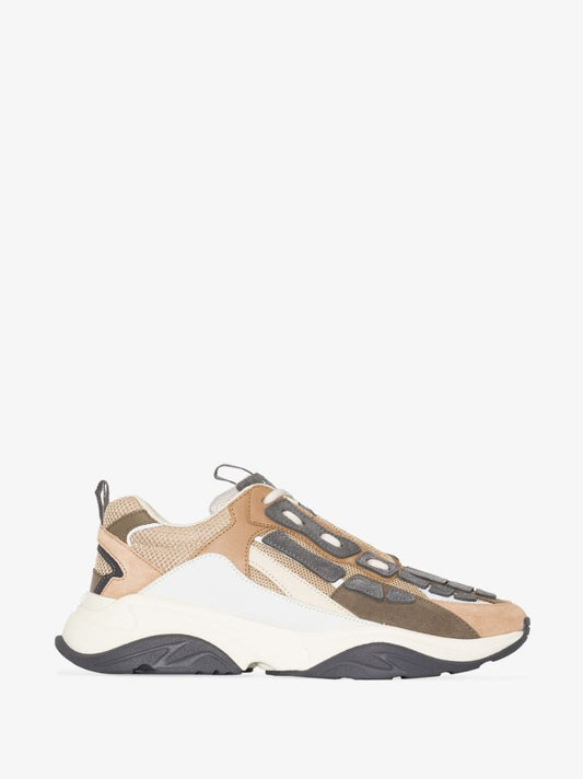 Brown Bone Runner Low Top Sneakers