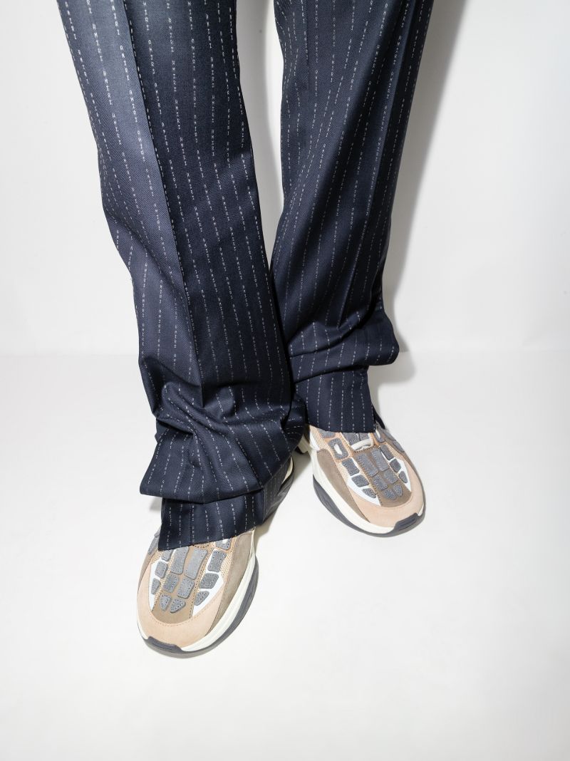 Brown Bone Runner Low Top Sneakers