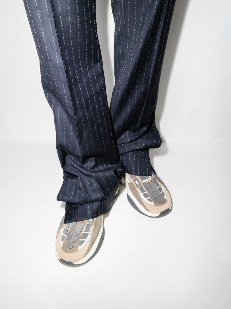 Brown Bone Runner Low Top Sneakers