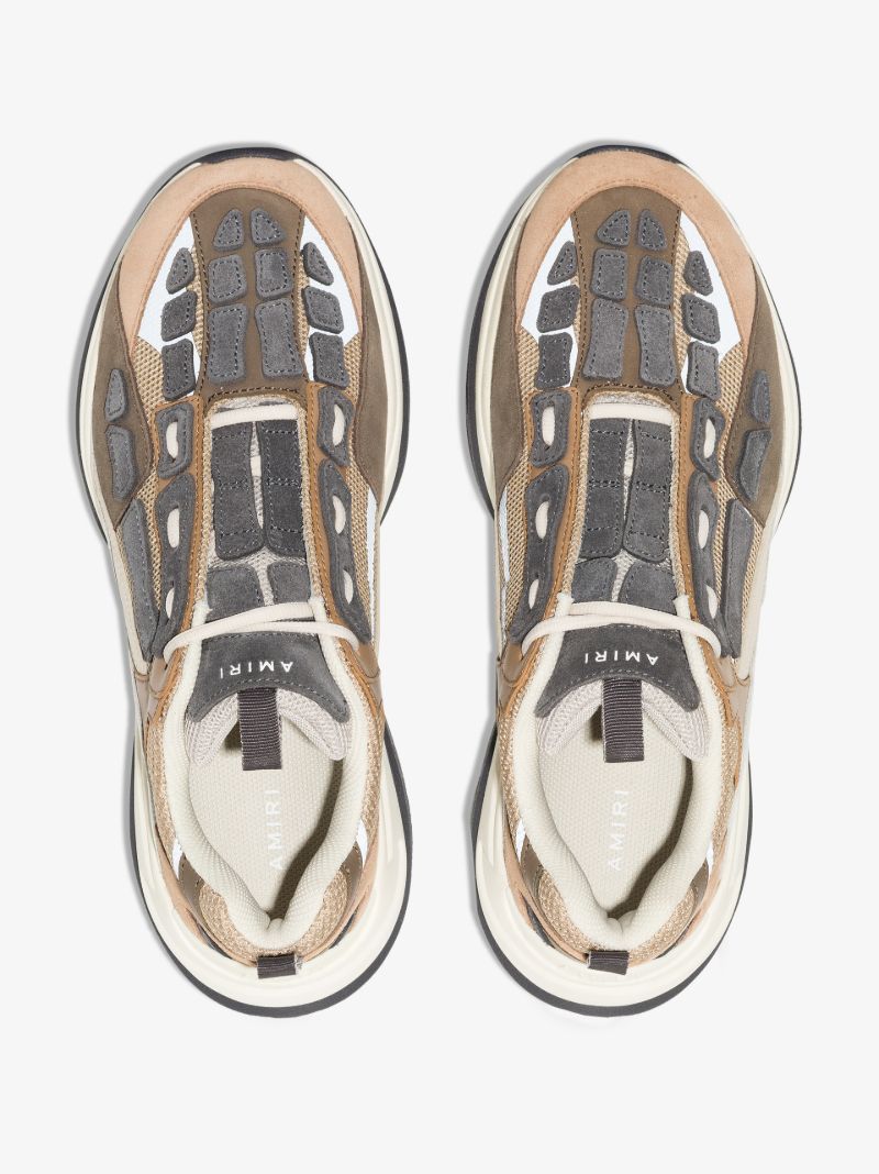 Brown Bone Runner Low Top Sneakers