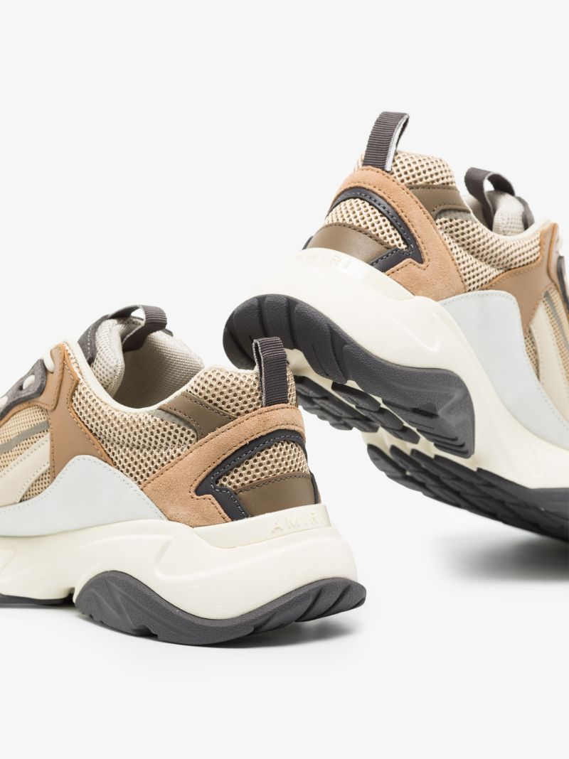 Brown Bone Runner Low Top Sneakers