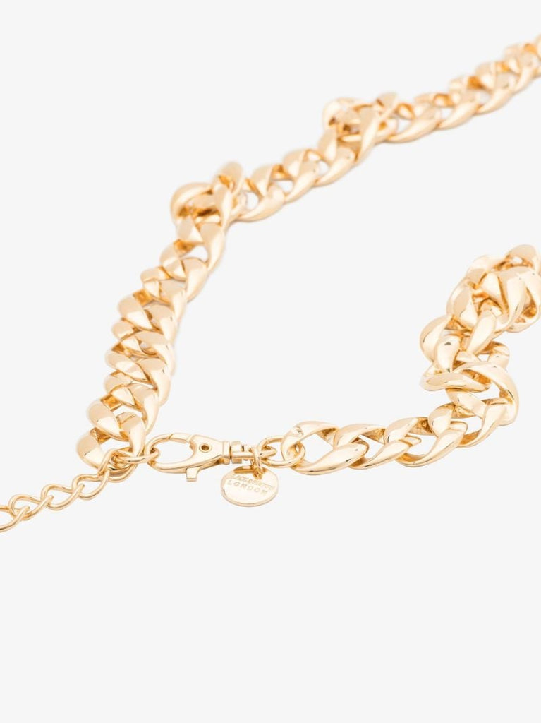 Gold Tone Diana Metal Chain Belt