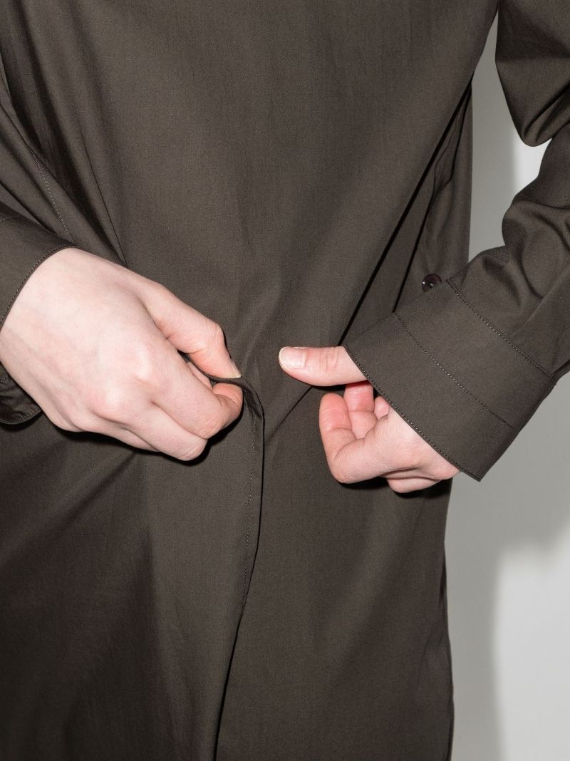 Twisted Midi Shirt Dress