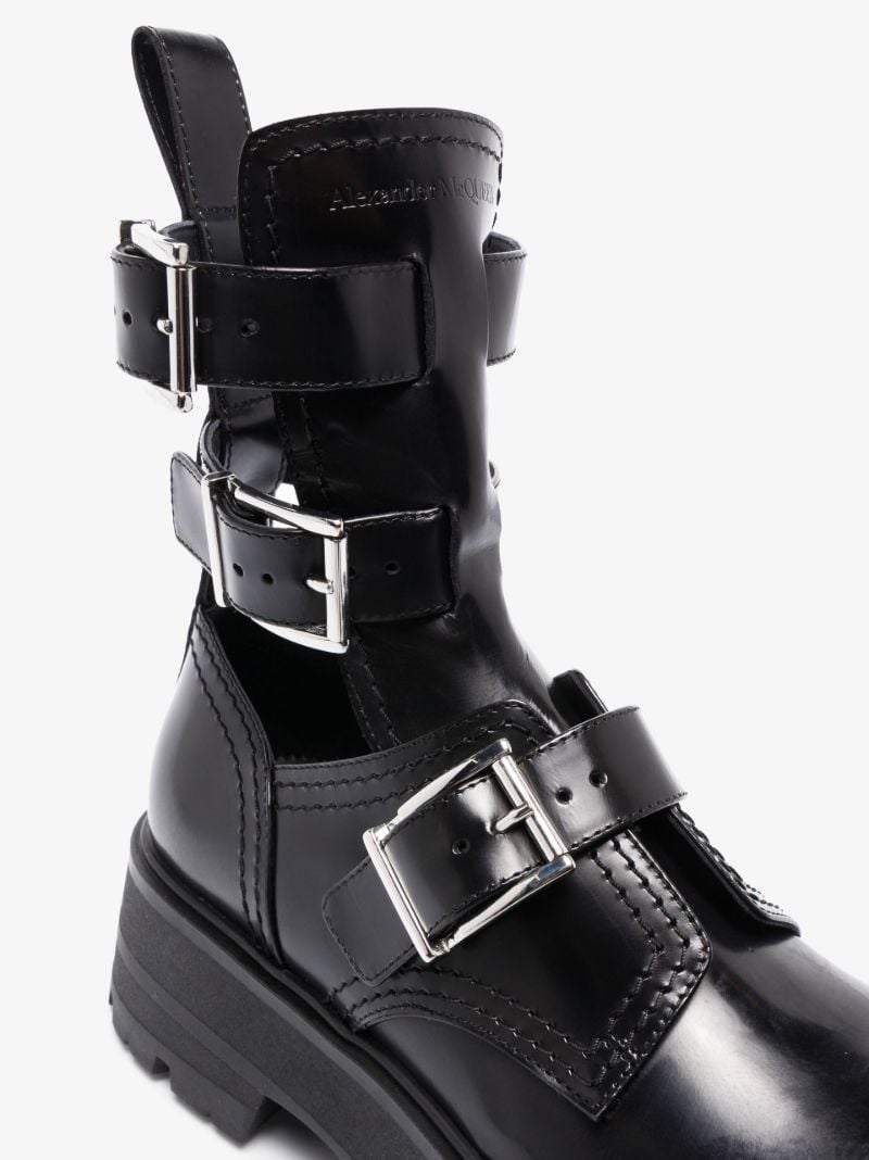 Black Rave 55 Leather Ankle Boots
