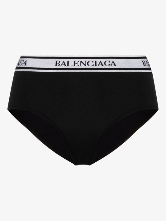 Black Logo Tape Cotton Briefs